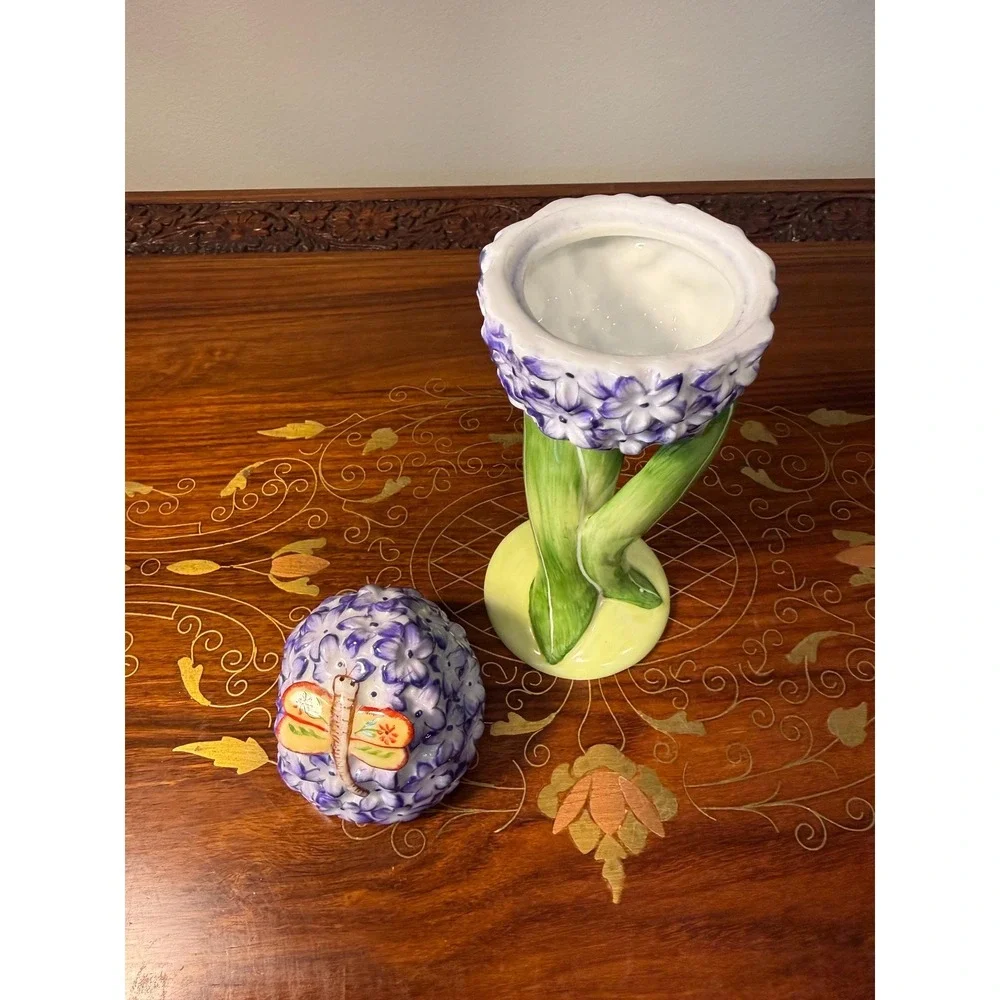 Vintage Villeroy‎ & Boch Floral Fantasy Egg Cup with Lid